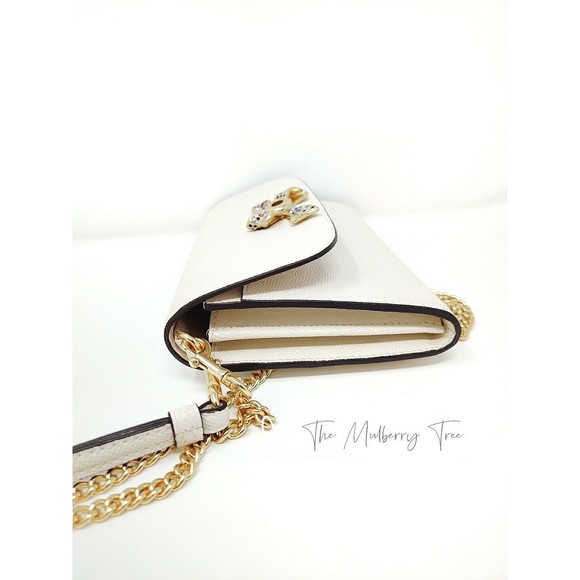 NWT Coach F72903 Chain Crossbody with Crystal Bow Turnlock Leather Org $298 - Picture 6 of 10